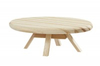 BLMINIATURES 1:12 - 1" Scale Dollhouse Miniature Season Decoration Christmas Miniature Coffee Table (Natural Wood, 1-Piece, 9cm)