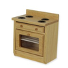 BLMINIATURES 1:12 - 1" Scale Dollhouse Miniature Season Decoration Christmas Miniature Cooker in Light Oak (Light Oak, 7.5 x 9 x 5cm)
