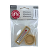 BLMINIATURES 1:12 - 1" Scale Bathroom Miniature Wooden Thermometer with Red Liquid and Bowl (Set of 2)