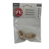 BLMINIATURES 1:12 - 1" Scale Dollhouse Miniature Season Decoration Christmas Set of 2 Miniature Wooden Shoes (Natural Wood)