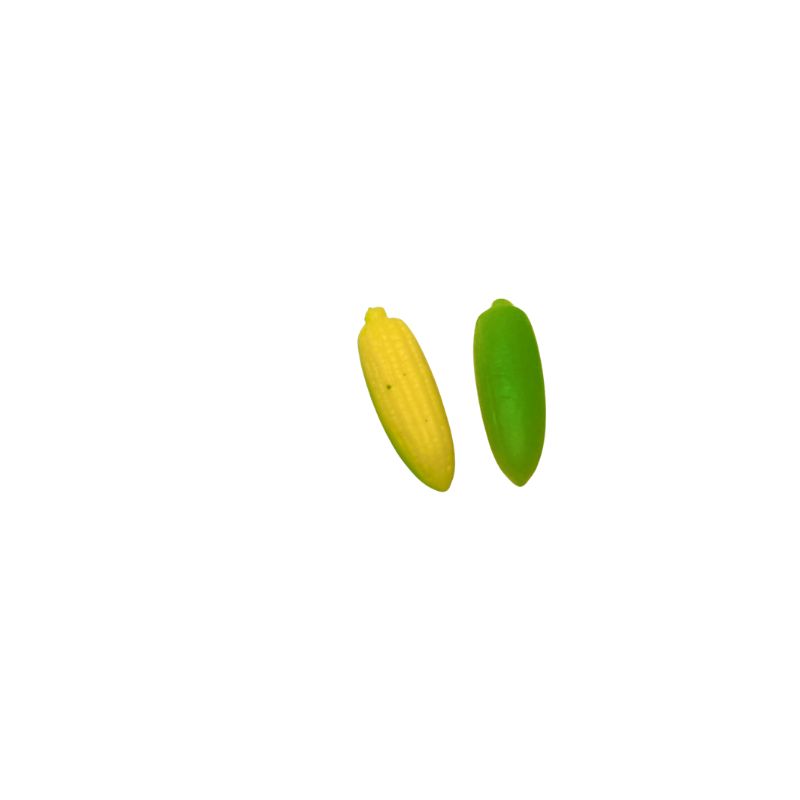 blminiatures 1:12 Scale Dollhouse Miniature Corn - 2pcs Tiny Vegetables for Dollhouse Kitchen Decor