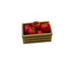 Blminiatures 1:12 Scale Dollhouse Miniature Apple Crate - 1pc Wooden Crate with 8 Red Apples for Dollhouse Market Decor