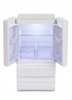 BLMINIATURES 1:12 - 1" Scale Dollhouse Miniature Season Decoration Christmas Miniature Refrigerator with Light (12 x 6.3 x 5.5cm, with LR44 Cells)