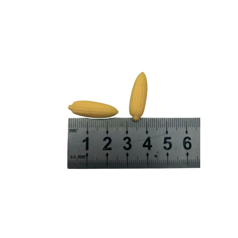 blminiatures 1:12 Scale Dollhouse Miniature Corn - 2pcs Tiny Vegetables for Dollhouse Kitchen Decor