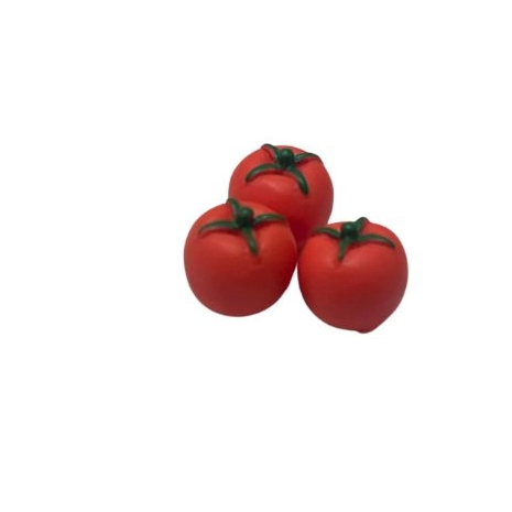 blminiatures 1:12 Scale Dollhouse Miniature Tomatoes - 3pcs Tiny Vegetables for Dollhouse Kitchen Decor