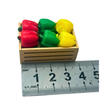 blminiatures 1:12 Scale Dollhouse Miniature Bell Pepper Basket - Assorted Red, Green, Yellow Peppers for Dollhouse Kitchen Decor
