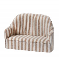 BLMINIATURES 1:12 - 1" Scale Dollhouse Miniature Season Decoration Christmas Miniature Beige Sofa (Beige, 11.5 x 4.5 x 8cm)