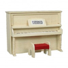 BLMINIATURES 1:12 - 1" Scale Dollhouse Miniature Season Decoration Christmas Miniature Piano with Red Stool (Black & Red, 13cm)