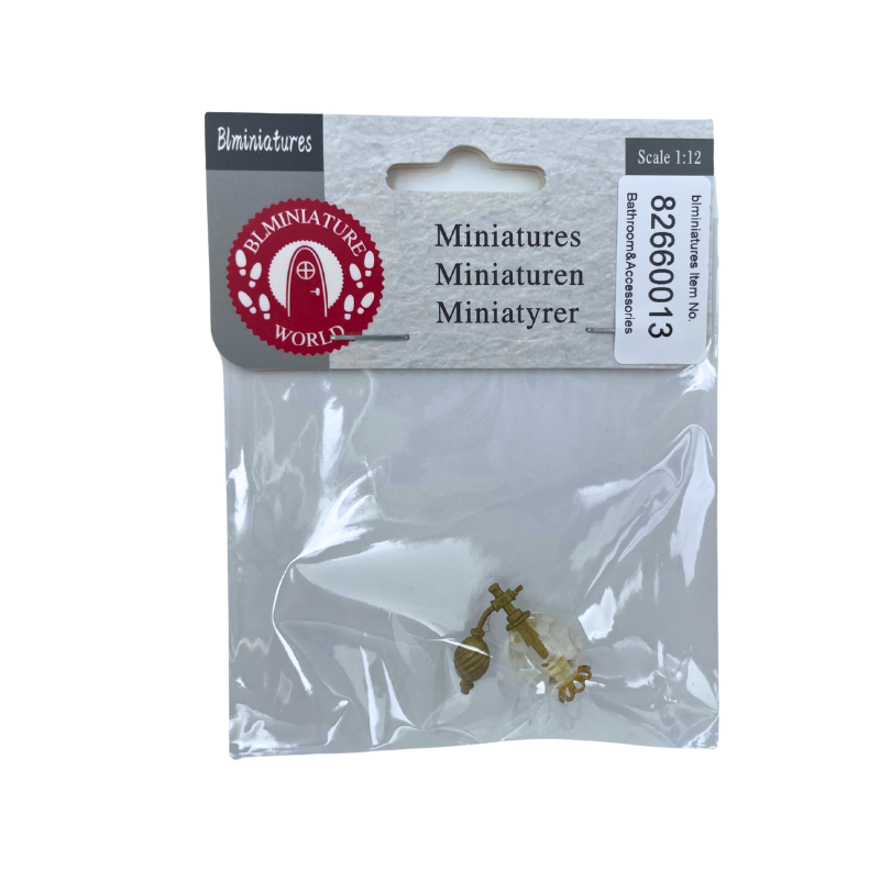 BLMINIATURES 1:12 - 1" Scale Bathroom Miniature Gold Perfume Bottle