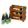 BLMINIATURES 1:12 - 1" Scale Dollhouse Miniature Season Decoration Christmas Miniature Wine Rack with Bottles (Wooden, 9 Bottles, 6cm)