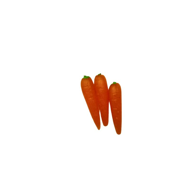 blminiatures 1:12 Scale Dollhouse Miniature Carrots - 3pcs Tiny Vegetables for Dollhouse Kitchen Decor