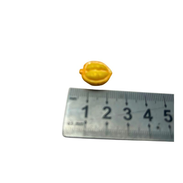 Blminiatures 1:12 Scale Dollhouse Miniature Half Lemon - 1pcs Tiny Cut Fruit (1cm) for Dollhouse Kitchen Decor