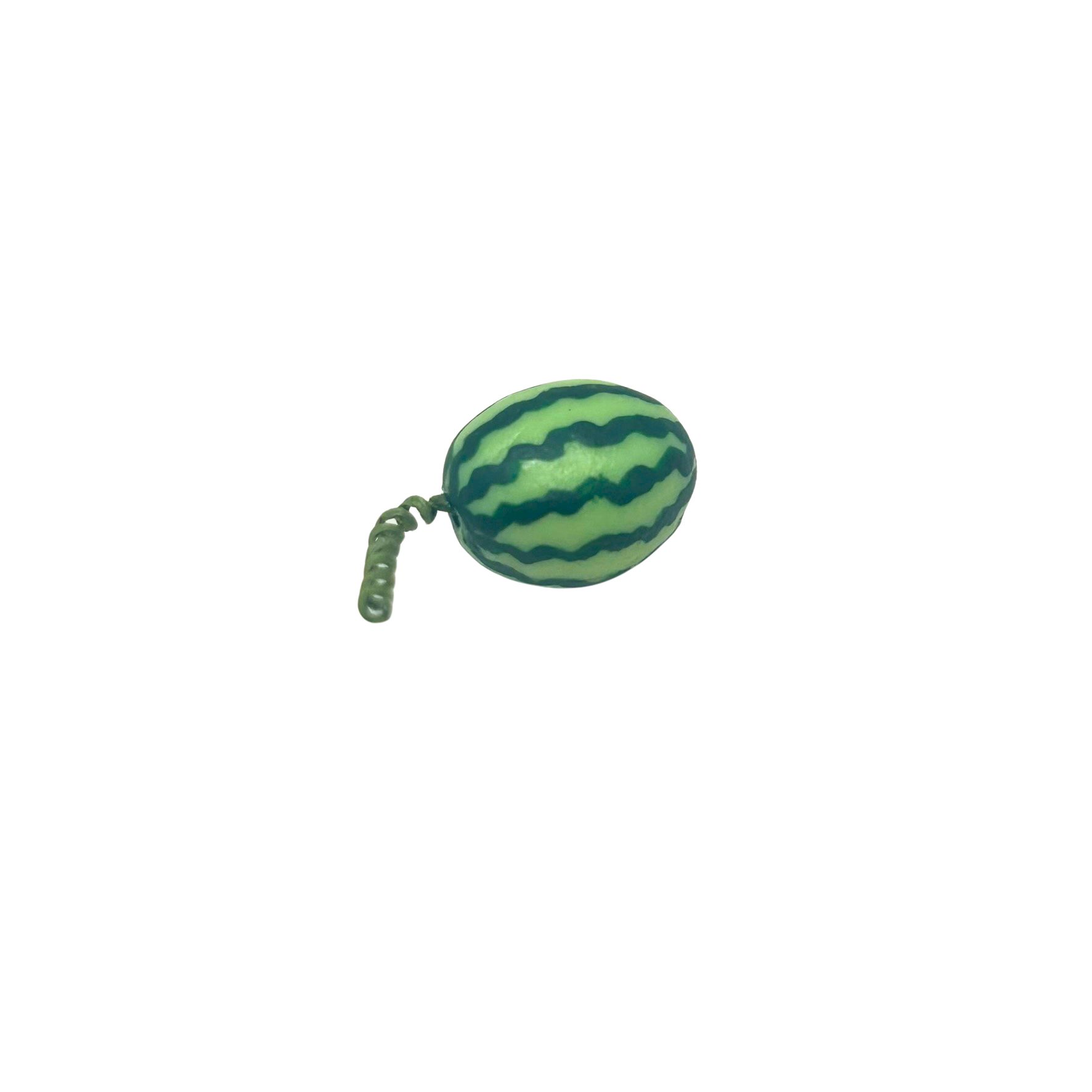 Blminiatures 1:12 Scale Dollhouse Miniature Watermelon with Stem - 1pc Tiny Whole Fruit (1.2cm) for Dollhouse Kitchen Decor